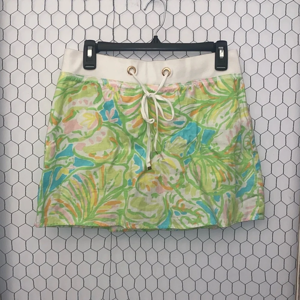 Lilly Pulitzer Hayden 100% Linen Mini Skirt
